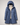 Women’s Long Puffer Jacket with Hood Blue