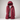 Women’s Long Puffer Jacket with Hood Red