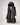 Women’s Long Puffer Jacket with Hood Black