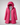 Women’s Long Puffer Jacket with Hood Burgundy Red